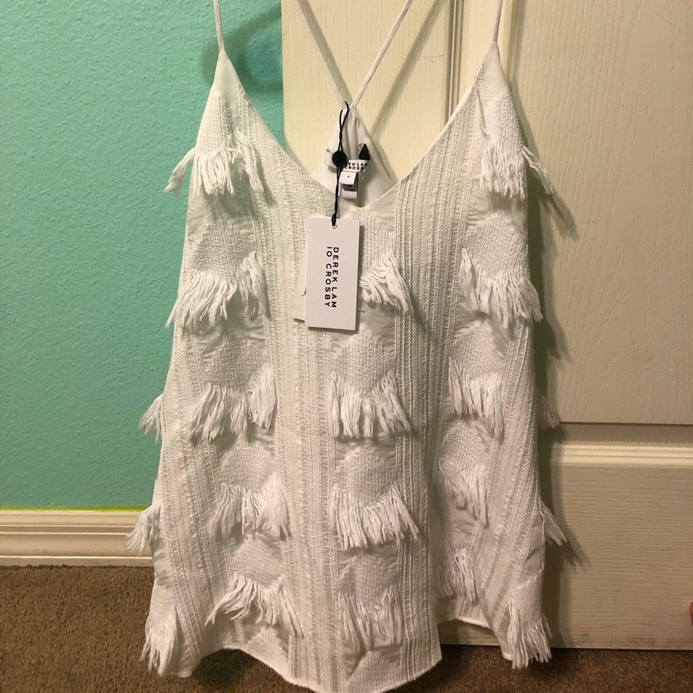 Derek Lam 10 Crosby BNWT White frill shirt